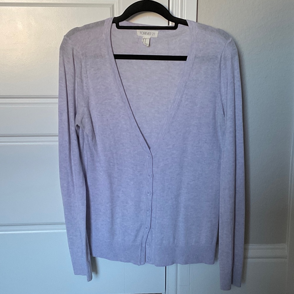 Forever 21 Light Purple Women's Cardigan